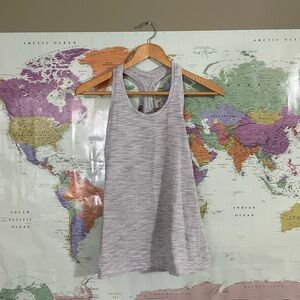 Gray Lululemon tank top size six (6)